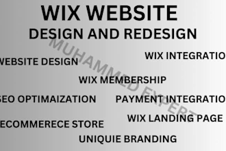 expert wix website design for high converting ecommerce site