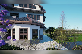 do modern 3d architectural virtual staging, interior design and ai render