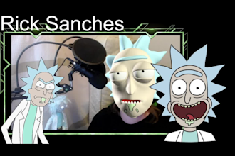 record an expert voiceover as rick and mortys rick sanchez