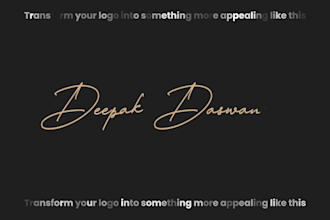 create an animation of your handwritten signature logo