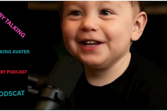 create ai virial  talking baby podcast ai talking baby podcast ai talking avatar