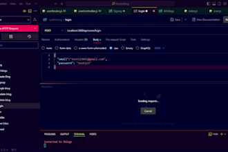develop secure nodejs restapi backend with mongodb or postgresql