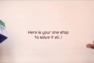 make a video solving a Rubik cube with your text and logo