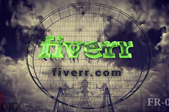 create video intro and logo animation with rain theme