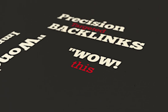 manually build a diverse mix of 100 high da high tf backlinks