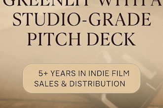 create a film pitch deck to get your film project funded