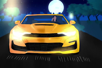 make 2d animated music video, 3d cartoon music video