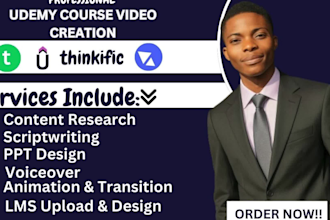 do udemy course video creation online course content employee training guide ppt