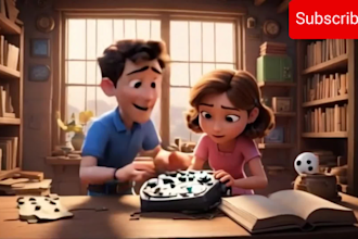 3d animation for kids, music, rhymes, songs videos ai generated