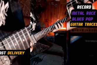 create rock metal and blues guitar solos and riffs for you