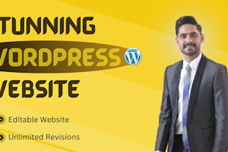 design stunning wordpress website or woocommerce website