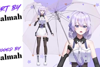 draw and rig live 2d vtuber model 2dvtuber model live2d vtuber model pngtuber