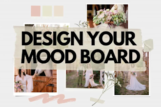 create elegant wedding mood boards