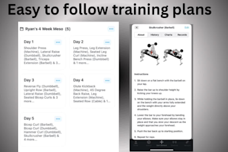 create a custom training plan for you