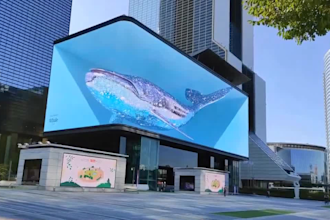 do 3d billboard anamorphic, cgi anamorphic animation for your brand
