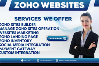 design stunning business zoho site zoho landing page design custom integrations