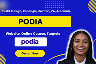 do podia migration, podia optimization, podia maintenance, podia course build