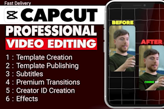 create editable capcut template for tiktok, instagram, shorts, reels