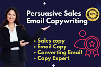 create email copywriting for sales emails and email sequence