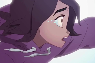 2d short film anime fighting, 2d animated music video, animate cartoon character