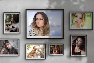 create photo slideshow,funeral,memorial,tribute life commemorative in 24 hours