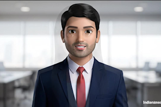 create ai talking head video ads in hindi for social media