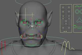 create a 3d character modeling and rigging