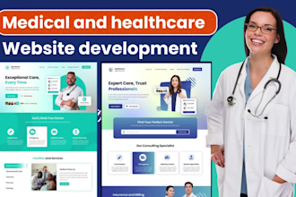 create, design, redesign medical, healthcare, home care dental website
