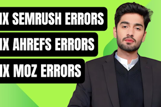 fix semrush, moz, ahrefs issues and site audit issues