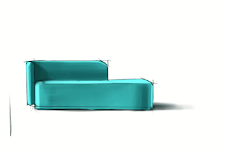 sketch furniture design products with procreate