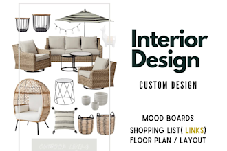 design your outdoor patio, mood board and shopping list