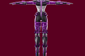 create a 3d character models for videogames or animation