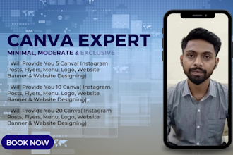 design stunning canva posts for you in just 24 hours, canva expert