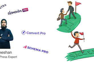 design wordpress website with elementor pro and astra pro