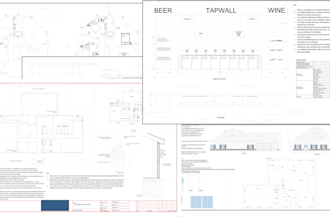 do autocad 2d permit drawings of house plans floor plans elevations site plan