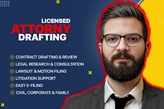 be your contract lawyer to draft and review agreements