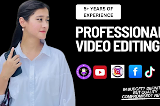 do professional video editing