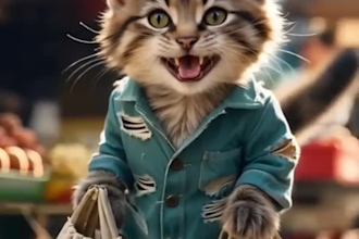 create viral ai cat story video perfect for tiktok and reels
