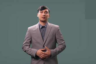 create american ai spokesperson video with a human avatar perfect
