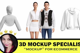 make 3d clothing mockup in clo3d and marvelous designer