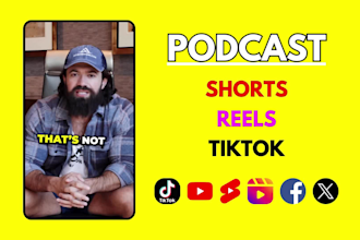 edit your podcast into engaging short form video clips