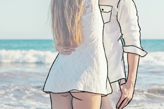 draw your photo into faceless portrait