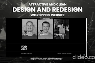 design and redesign business wordpress website using elementor