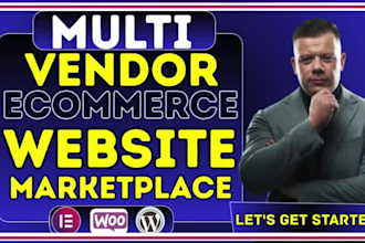 develop multi vendor marketplace, custom wordpress, ecommerce website design