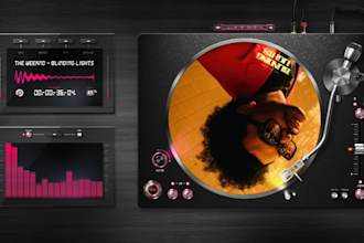 create professional audio spectrum or music visualizer