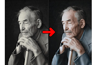 do realistic image restoration using ai and photoshop
