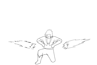 draw 2d line art animation, frame by frame, pencil sketch animation