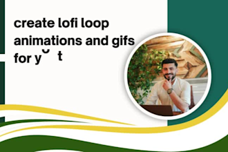 create lofi loop animations and gifs for youtube channel