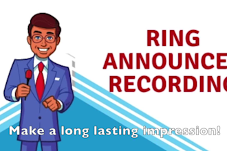 record a boxing or mma ring announcer intro