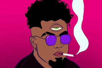 create animated gifs for sticker, album cover, posts